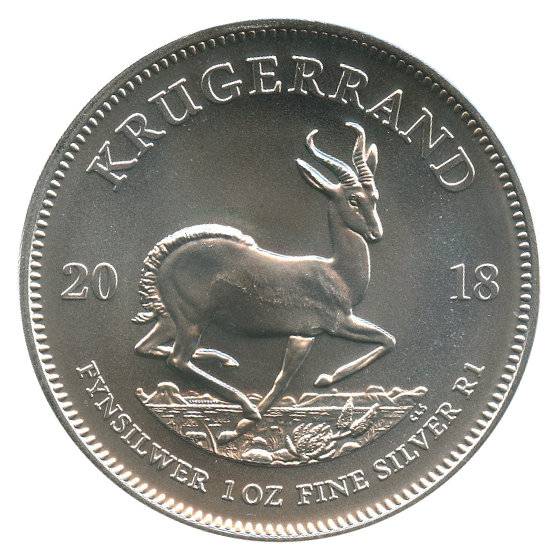 1 oz Krügerrand Silbermünze 2018 - Avers